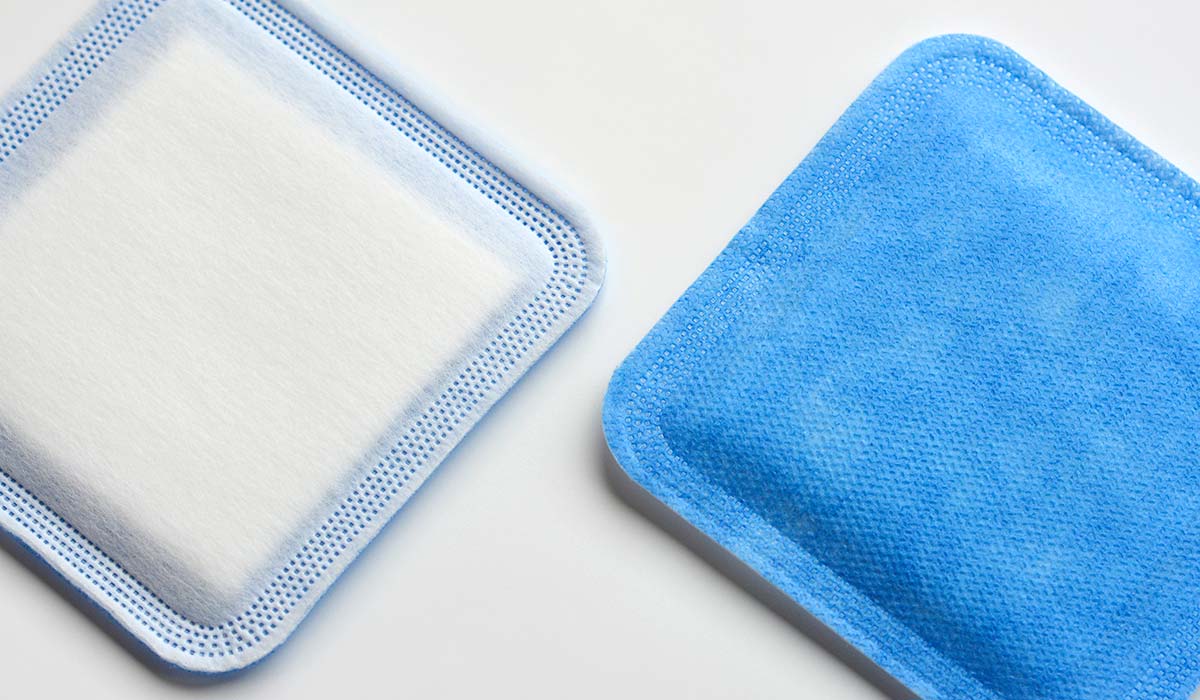 C-Sorb C-Sorb both dressings with white and blue backing